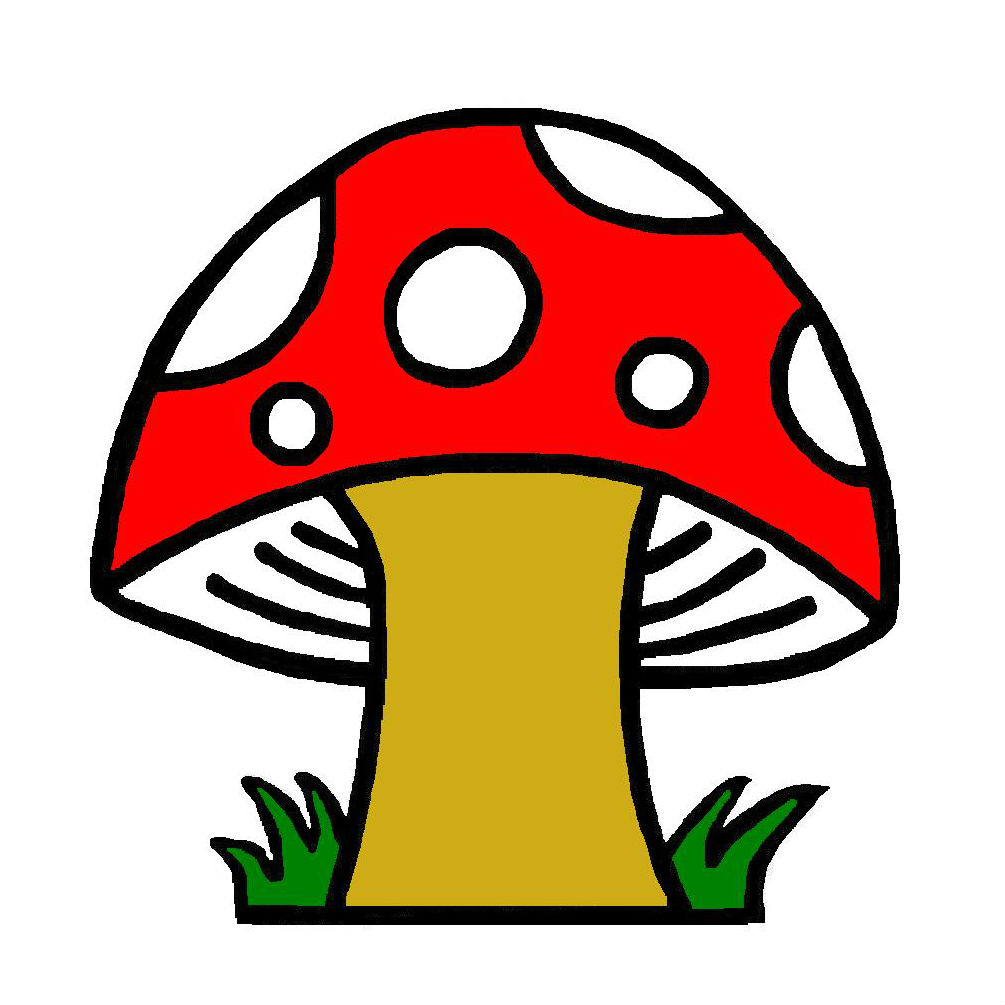 red mushroom clipart - photo #11